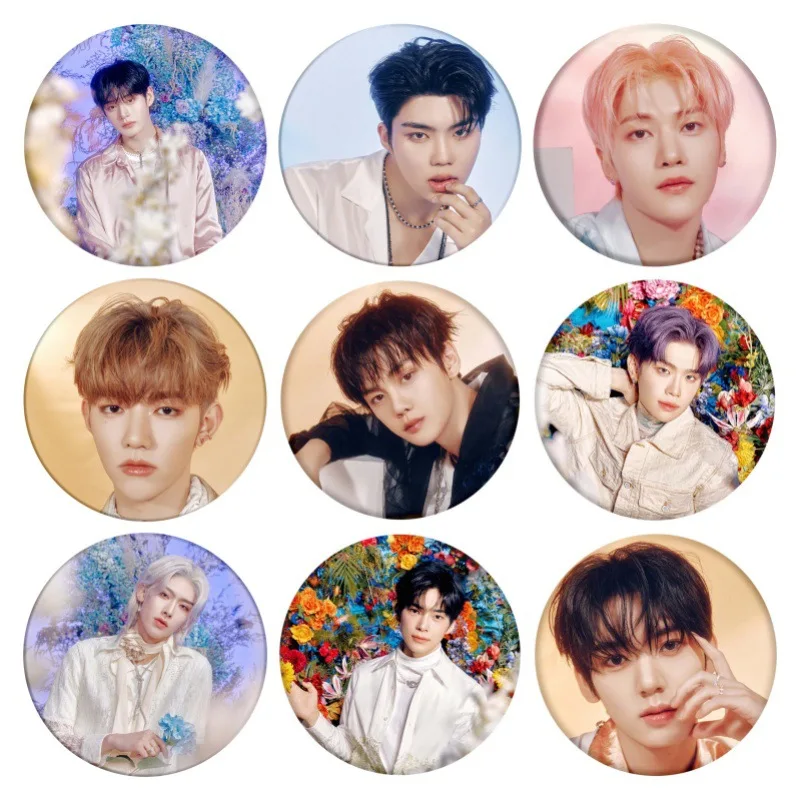 KPOP ZB1 Badge Mirror Keychain Pendant ZhangHao HanBin JiWoong GunWook GyuVin TaeRae Ricky Matthew YuJin Fans Collection Gifts