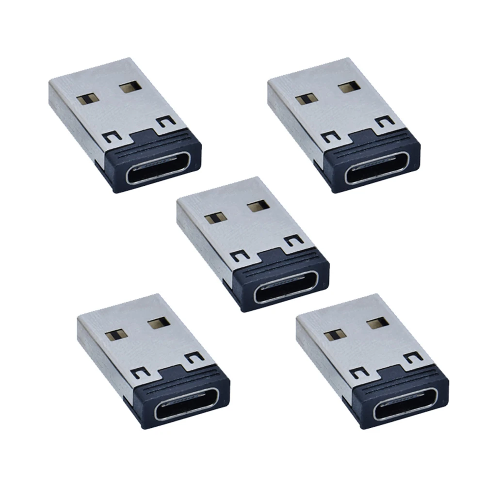 5pcs/lot Type C USB-C Female to USB 2.0 A Male 480Mbps Data Power Adapter for Laptop Tablet Phone