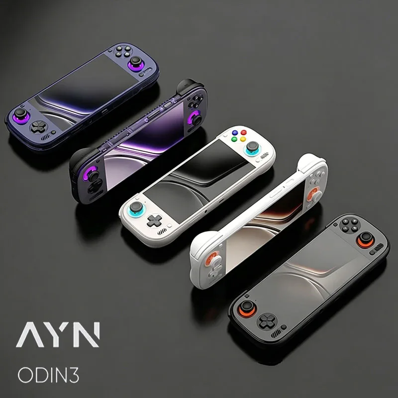AYN ODIN3 Joystick/Trigger Pocket Player Console 6''IPS 1080P 120Hz AMOLED Video Game Console Support Wi-Fi7+BT6.0 Connect Game Battles Handheld Game Console Best Gift