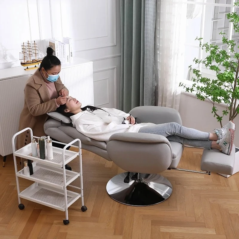 Eyelash embroidery beauty chair can lie flat breathable technology cloth