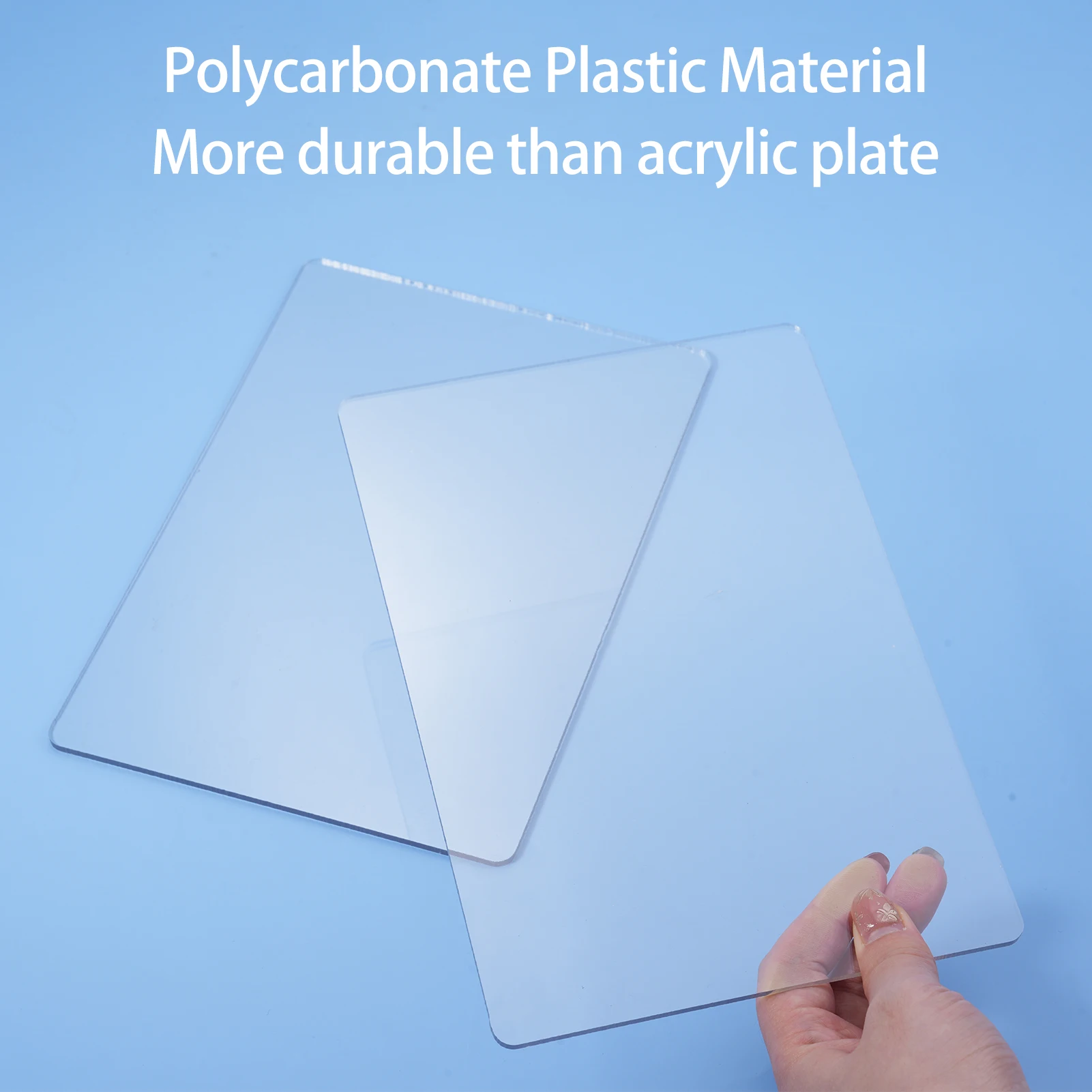 2PCS Standard Cutting Pads Polycarbonate Plastic Plate for Embossing Machine 22x15cm for A5 Die Cutting and Embossing Machine