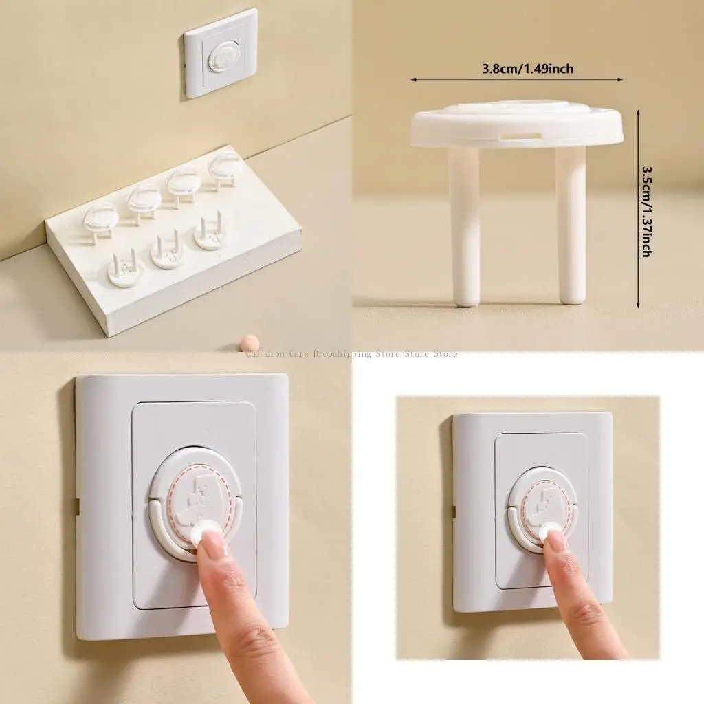 

Set of 10pcs Baby Proof Plug Cover Designing to Prevent Power Shock in Homes