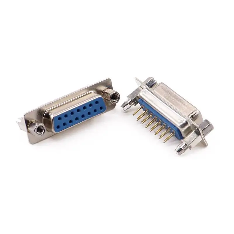 2 Stück DP9 Pin Rivet Fishhook Typ DB9/15/25/37 Stecker und Buchse Gerade Lötplatte Serieller Anschluss RS232 COM – Detail 15