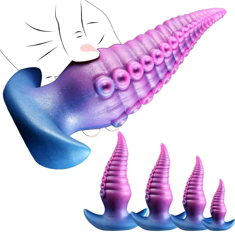 Octopus Tentacle Dildo Silicone Gradient Color for Adults Strong Stimulation Anal Vaginal Use Personal Pleasure Sex Toy - Image 3