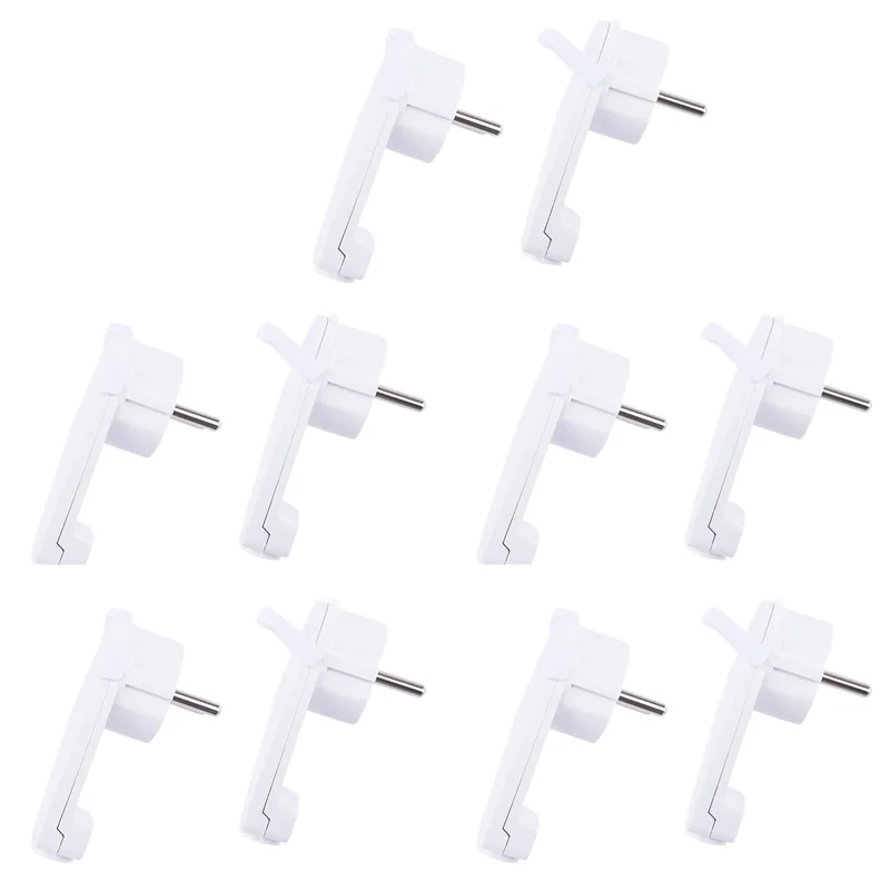 

SYW-10Pcs White Schuko Angled Plug Flat, Schuko Flat Plug 250 V (16 A), Schuko Plug, Schuko Plug Flat, Eu Plug