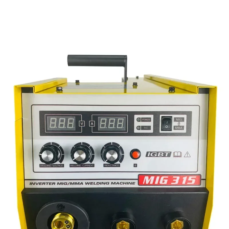 MIG 315A welders gas mig welding machine suggest for industry carbon steel welding 15.0KGS wire spool