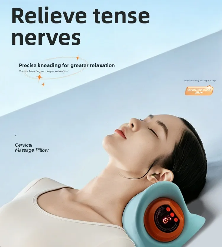 Smart Sleep Pillow Cervical Heat Massage Multi-Mode Neck Shoulder Relaxation