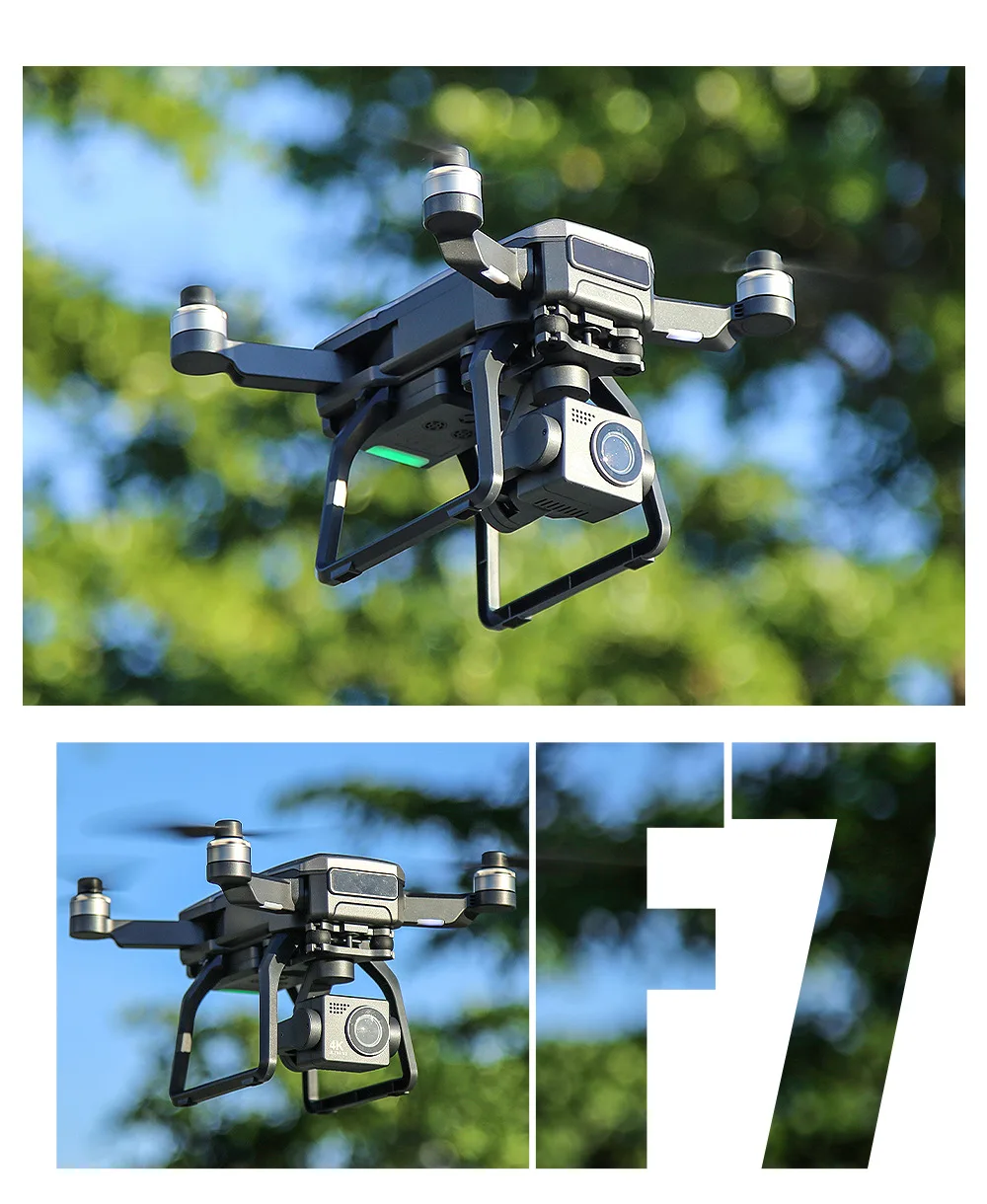 F7 Pro Drone 4K With Camera 3 Axis Gimbal Aerial Photography Brushless Profesional Quadcopter drone with night vision camera