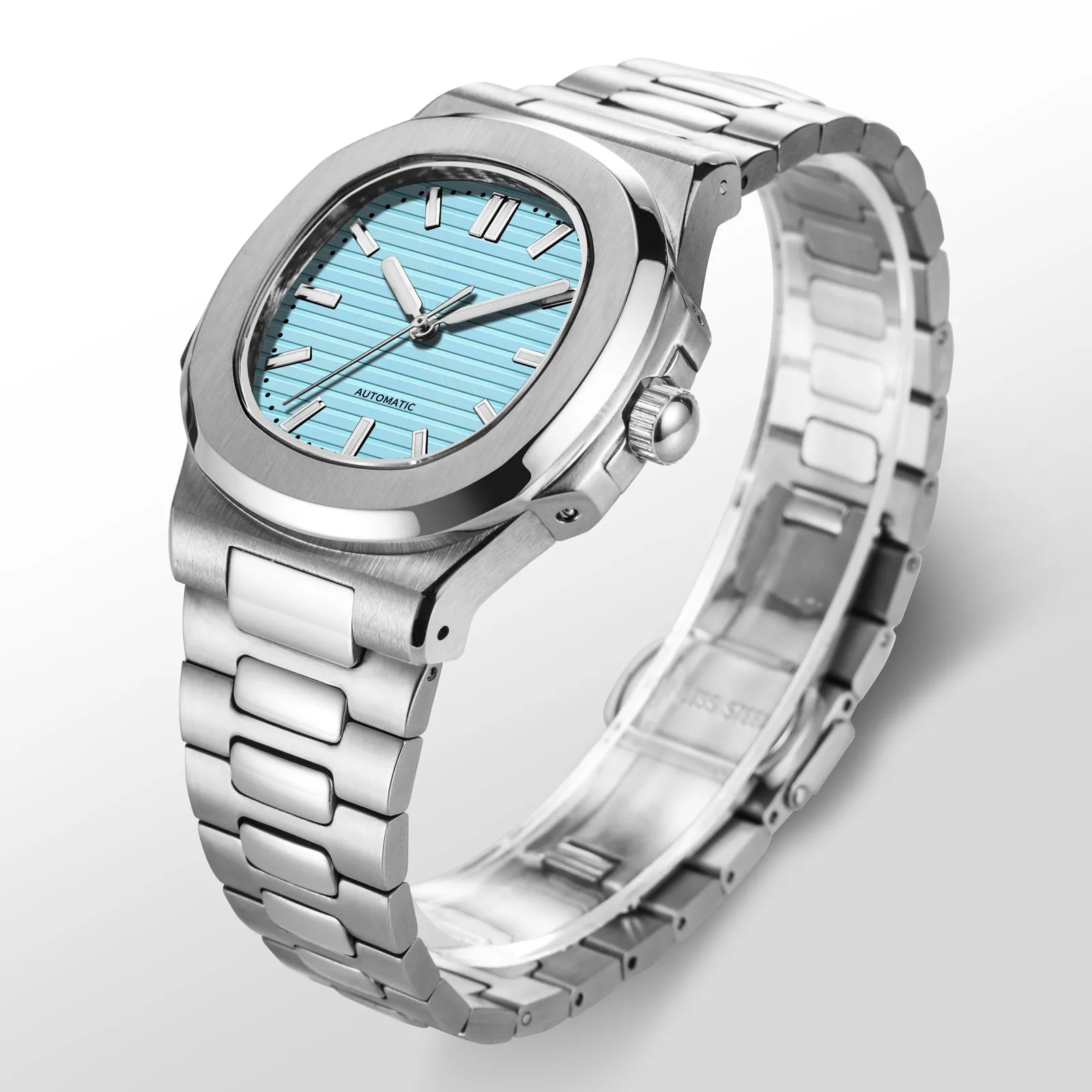 

Men's Automatic Mechanical Watch Luxury Stainless Steel Waterproof Luminous Business Casual Watch Classic Fashion Gift for Men