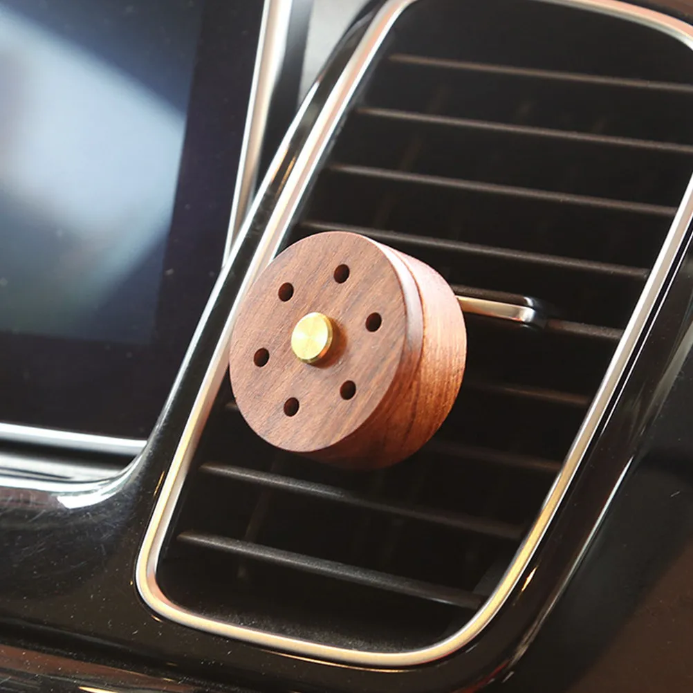 

1Pcs Wooden Aroma Diffuser Car Mounted Incense Perfume Clip Essential Oil Scented Air Freshener for Home Office Meditation Yoga