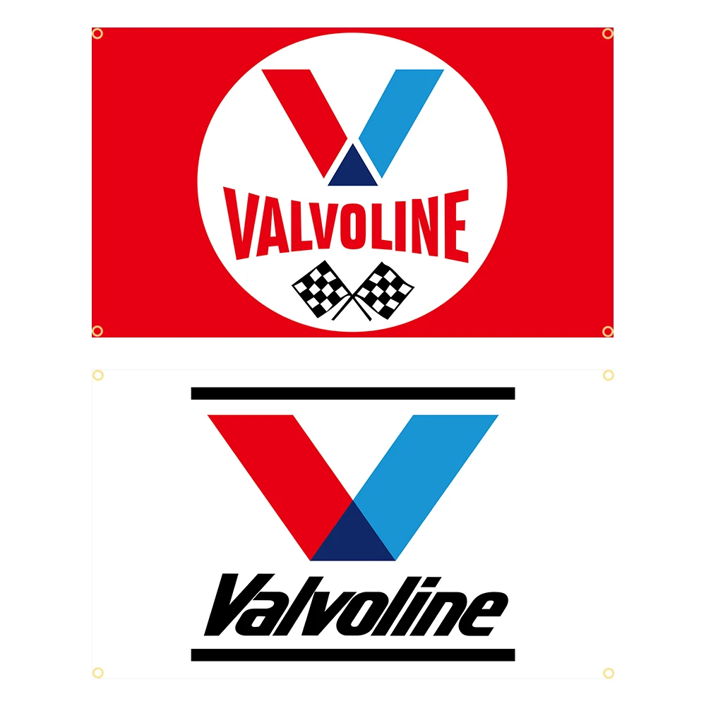 90x150cm Valvolines Engine Oil Flag Polyester Printed Racing Car Banner Garage or Outdoor For Decoration