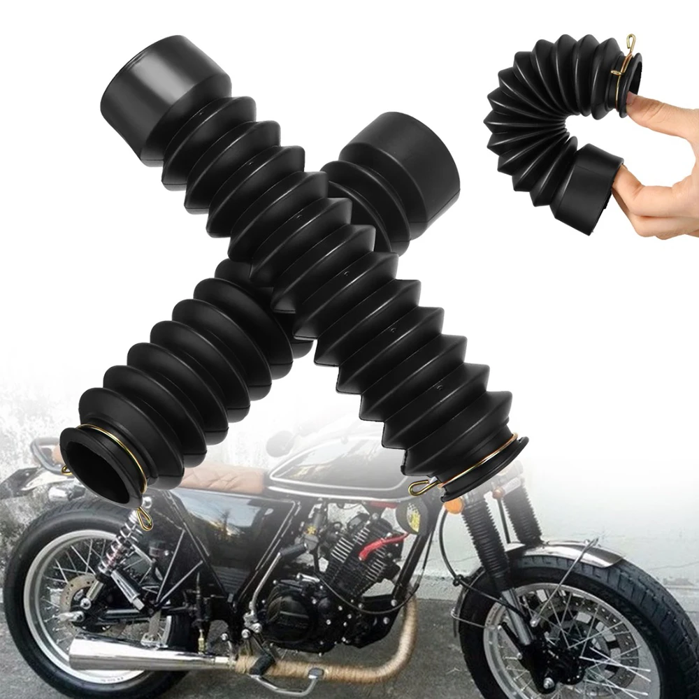 2pcs Motocross Bike Front Fork Shock Absorber Dust Cover Front Shock Absorber Protective Cover