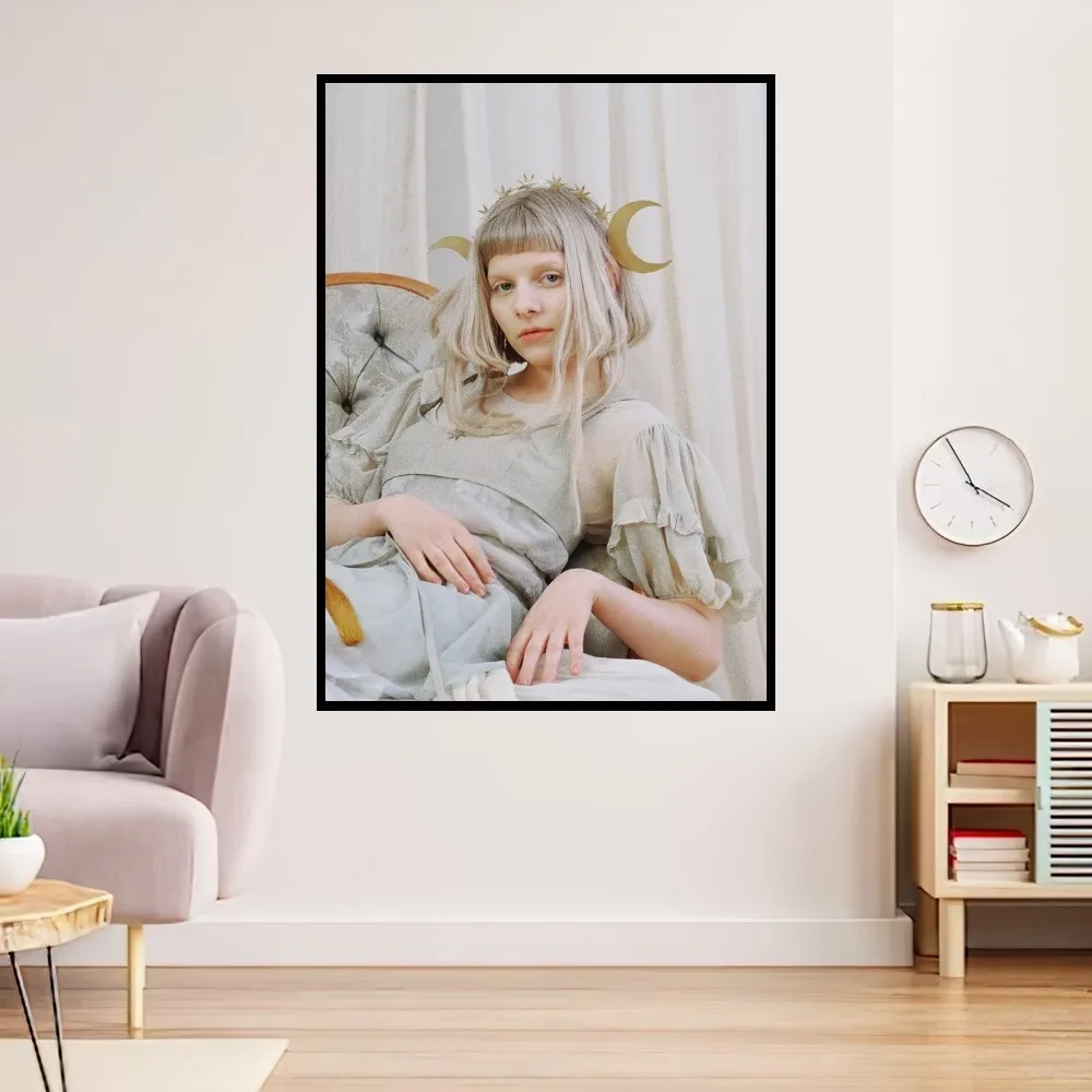 Singer A-Aurora Aksnes Poster Prints Wall Painting Bedroom Living Room Decoration Office Small