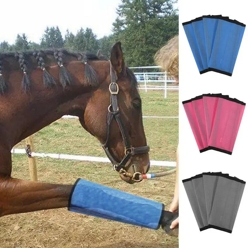 Reutilizável cavalo Fly Leggings, Fly Boots, Minimiza a fadiga das pernas, Reduz o Stomping