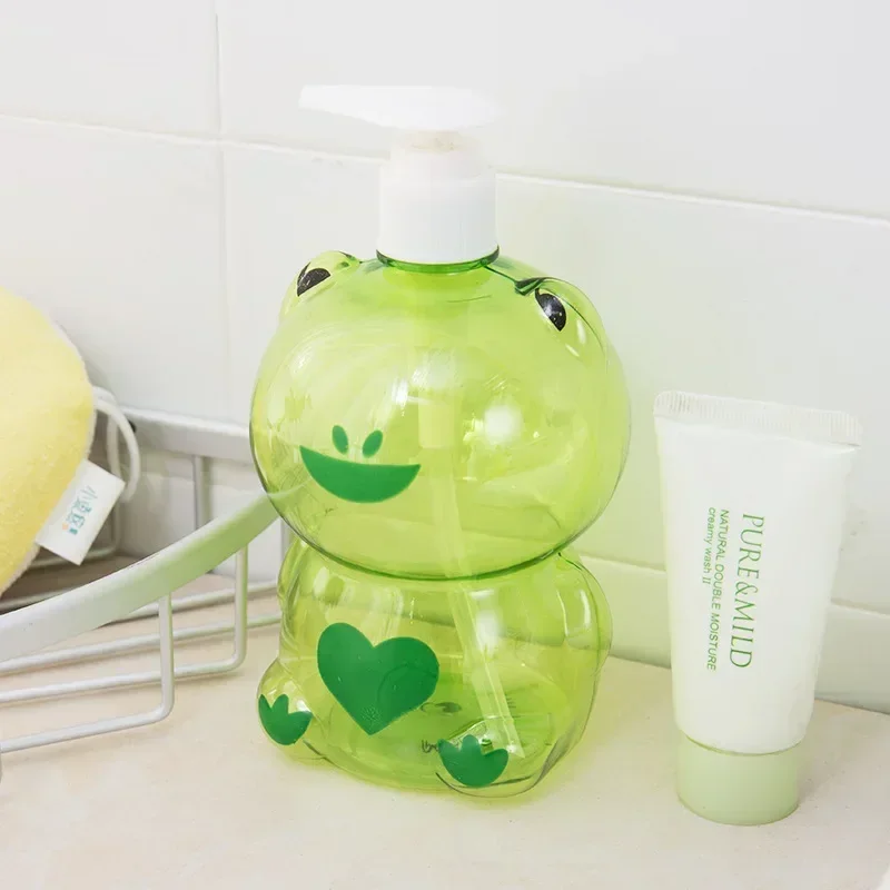 

Frog Duck Shape Portable Soap Dispenser Child Cute Animal Press Type Split Empty Pump Bottle Shampoo Shower Container