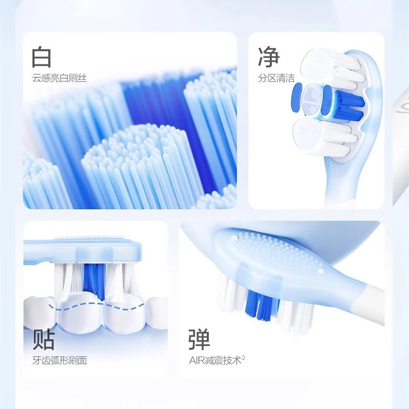 Original SOOCAS Sonic Electric Toothbrush Heads Replacement  SOOCAS X1 X3 X3U X5 teeth brush replacement heads