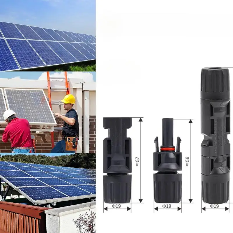 5‑10Pairs IP67 Waterproof PV Solar Connectors Male Female 1000V 1500V for Solar Panel System Application