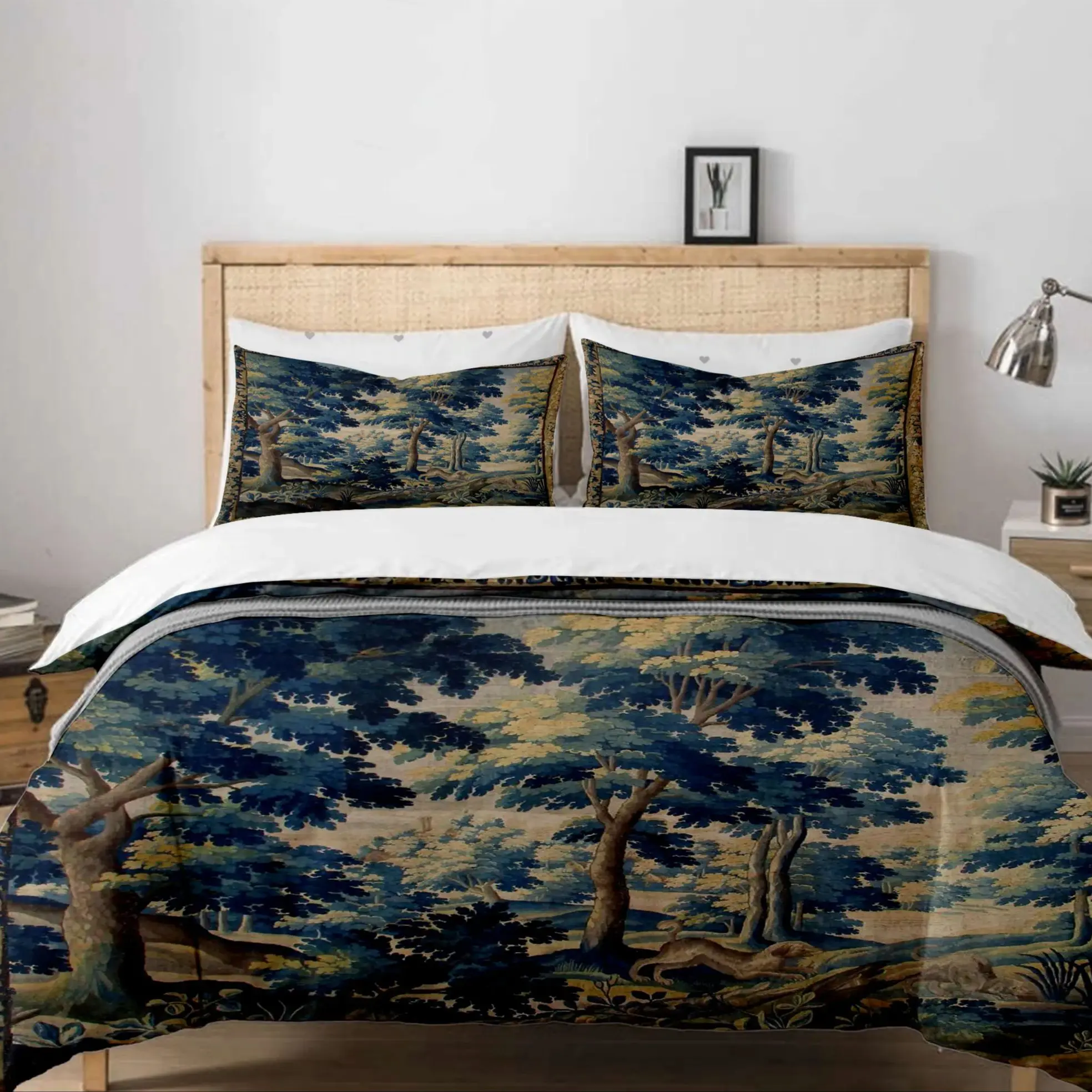 Flemish Verdure Renaissance Duvet Cover Set King Queen Double Full Twin Single Size Boys Bed Linen Set