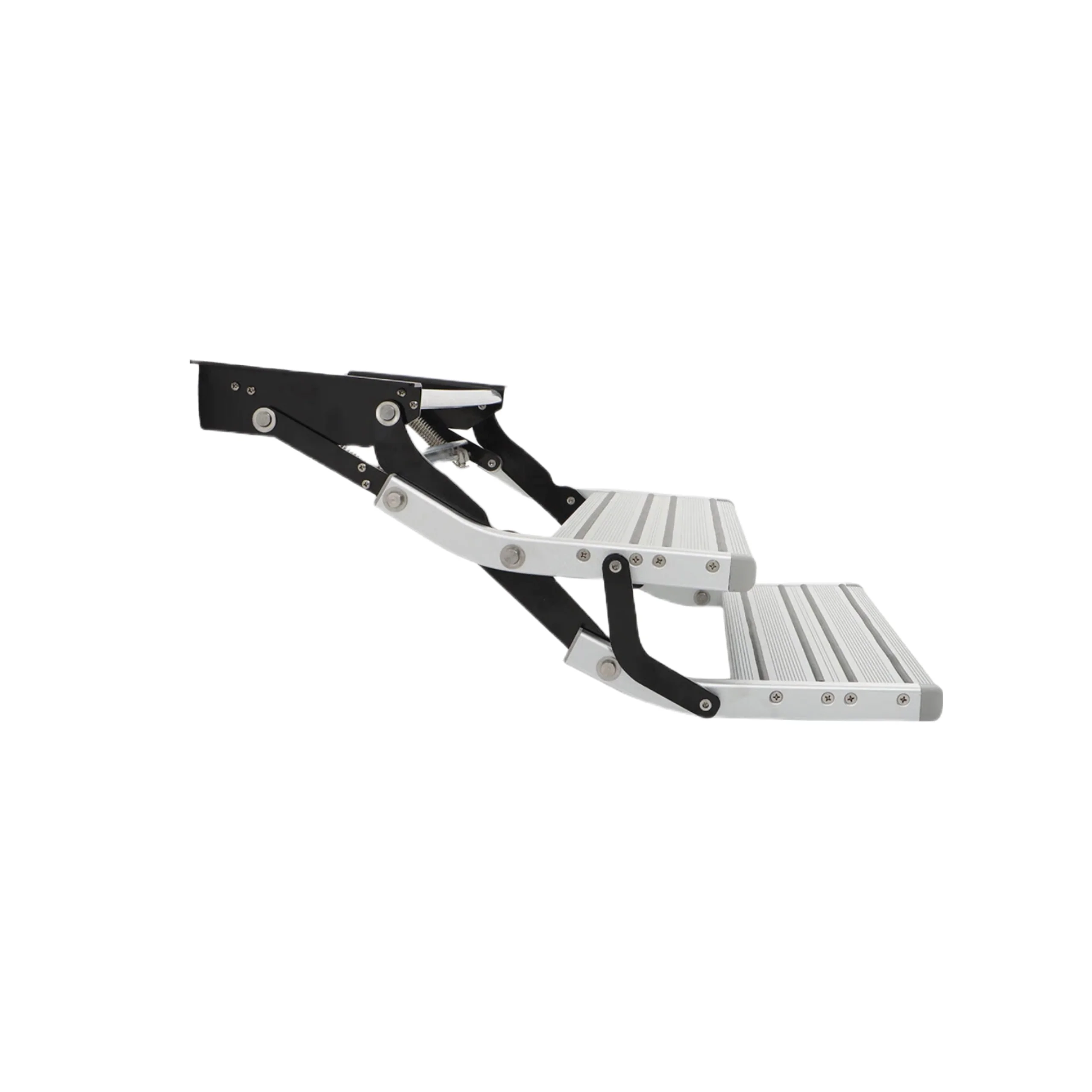 معدات السفر دليل قابل للطي خطوات متنقلة خفيفة خطوات قافلة واحدة سبائك الألومنيوم الكربون الصلب RV خطوات مزدوجة #6