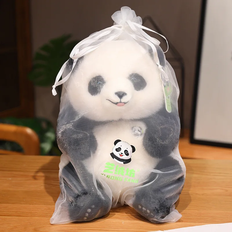 Simulation Panda Hanhan Doll Pillow Super Soft Cute Panda Plush Toy with Packaging Gift