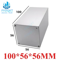 Square alloy Aluminum profile shell integrated aluminum PLC industrial control circuit board box 100x56x56mm