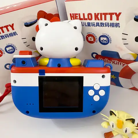Hello Kitty Kawaii Anime Tecknad Söt Digitalkamera Leksaker Dagleksaker Skola Semester Födelsedagspresenter Söt Bärbar Leksak 8 best sales Hello Kitty digitalkamera - №2