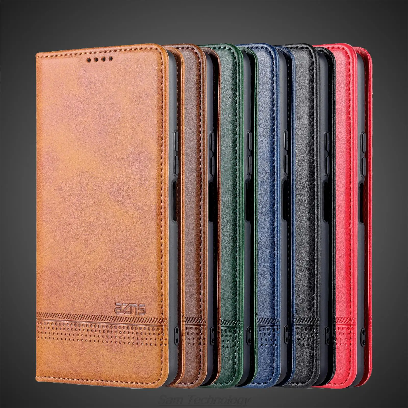 Funda de cuero de adsorción magnética de lujo para Xiaomi Mi Note 10 lite 6,47 \