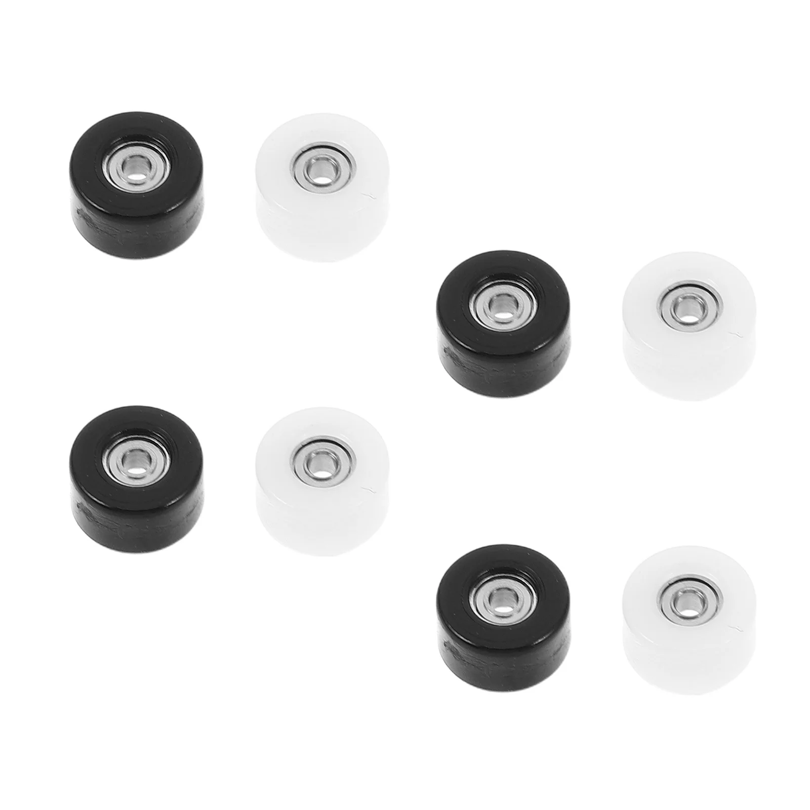 

8Pcs Finger Skateboard Wheels Sturdy Metal Bearings Desktop Home Accessory Kit Reliable Smooth Rotational Flow