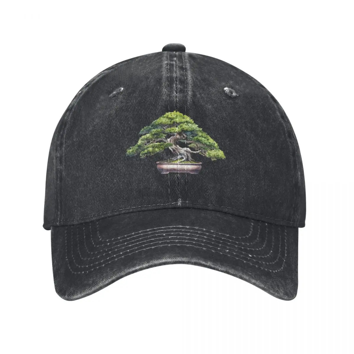 

Bonsai Tree Shohin watercolor Baseball Cap Sun Hat For Children Beach Bag luxury caps Female Men's