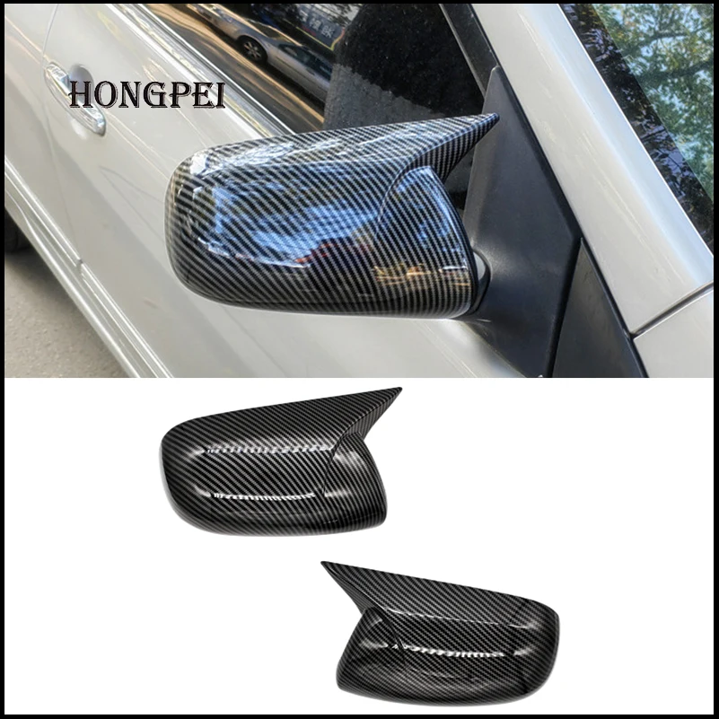 

Car Styling Door Side Wing Rearview Mirror Cover Trim Shell With OX Horn Cap For Toyota Matrix 2009-2011 Auto Accessories