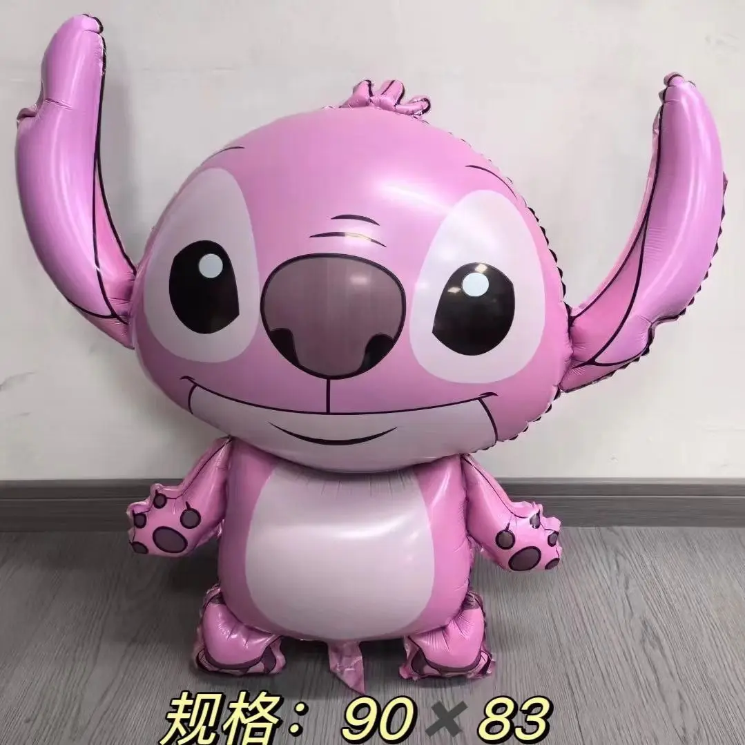 Disney Stitch-globo de aire flotante para niños, película de aluminio, estilo de dibujos animados, sin autosellado, para Halloween y Navidad