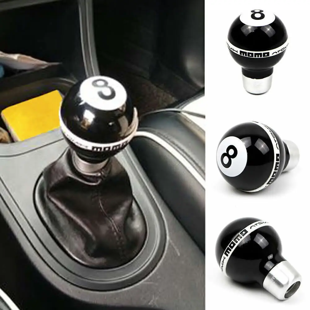 Manual Gear Shift Knob For Vehicles Octagonal Billiard Ball Design Universal Gear Lever Handle Comfortable Grip