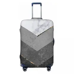 Custom Cute Marble grey Copper Black Gold copertura per bagagli protezione antipolvere modello astratto coperture per valigie da viaggio