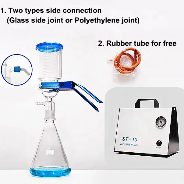 2026/Tiandi Lab 2000ml Glass Vacuum Solvent Filtration Apparatus With Pump
