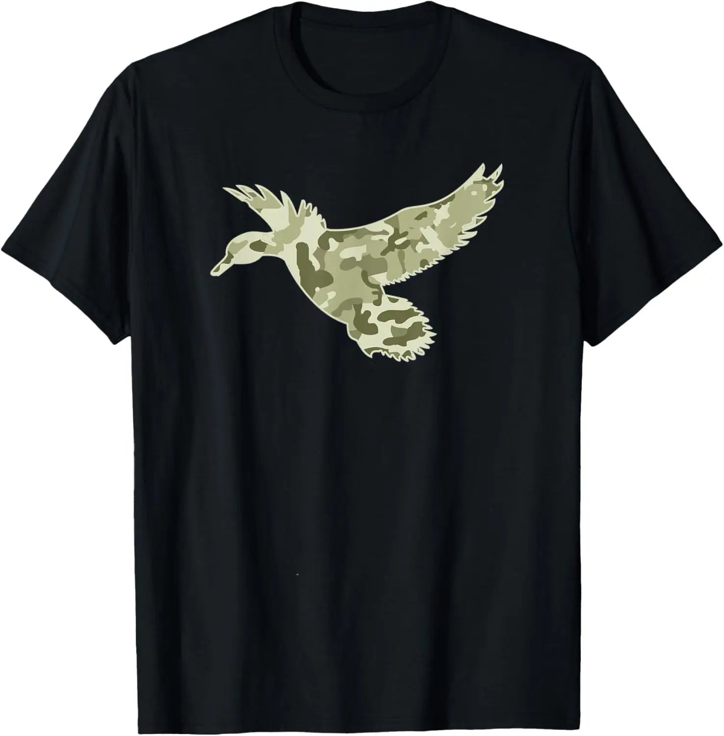 Light Green Camo Duck - Light Green Camouflage Duck Hunting T-Shirt