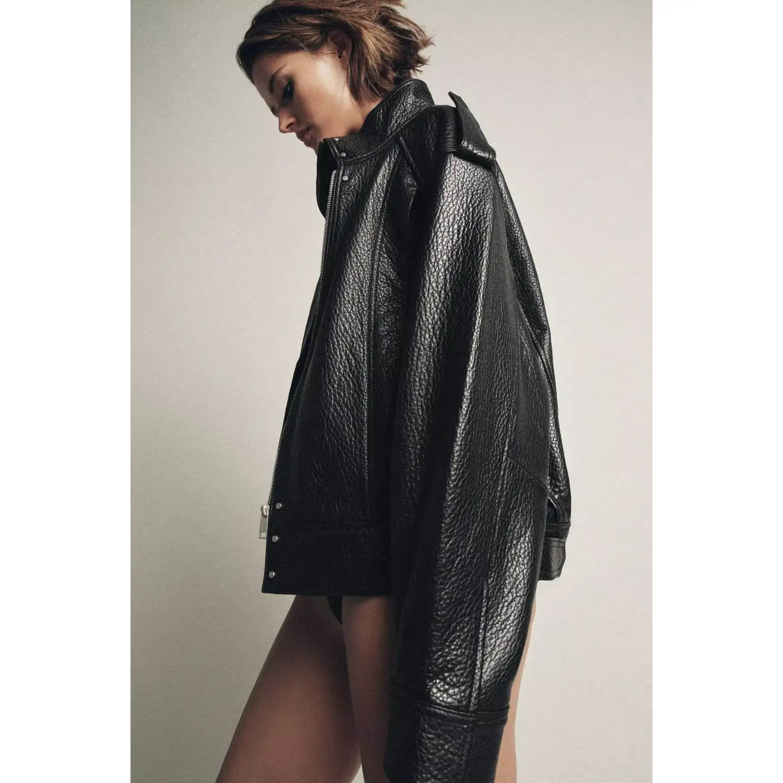 Faionable ZR Sle Pilot Jaet vêtements d'extérieur pour femmes Streetwear longue fermeture à glissière Sve chaud Polyesther vêtements d'extérieur décontractés