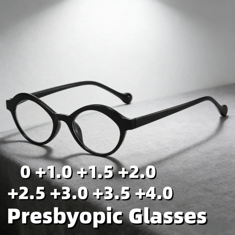 

2026 New Retro Oval Frame Anti-Blue Light Presbyopia Eyewear for Women Ultra-Lightweight High-Definition Reading Glasses