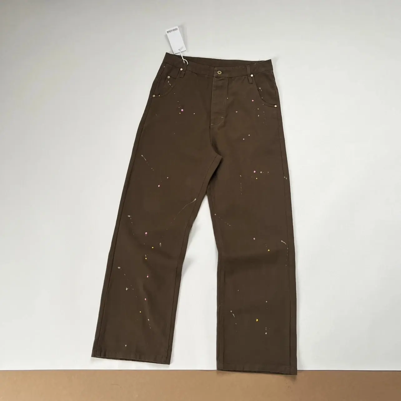 

High New luxury Men Prefab Twisted Pockets Waist Ink Comfortable Cotton Parkour Sweat Casual Pants Sweatpants #E87