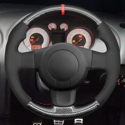 Suede Carbon Fiber Car Steering Wheel Cover For Seat Leon (1P) FR 2007 Leon (1P) Cupra 2007 Ibiza (6L) FR 2006 Car Accessories