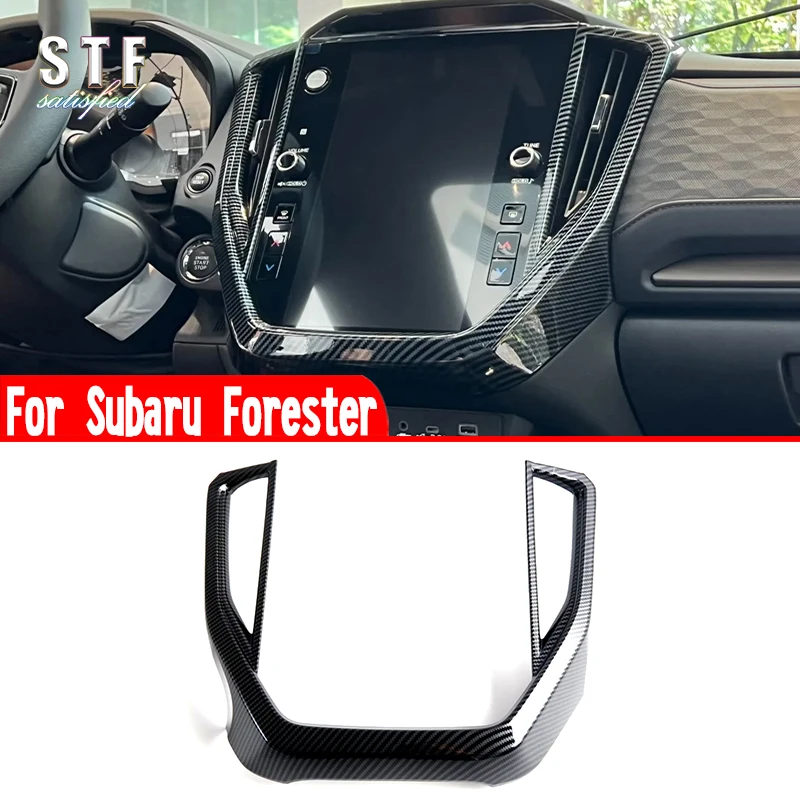 

For Subaru Forester 2024 2025 Accessories Interior Center Control Screen Around Trim Decoration