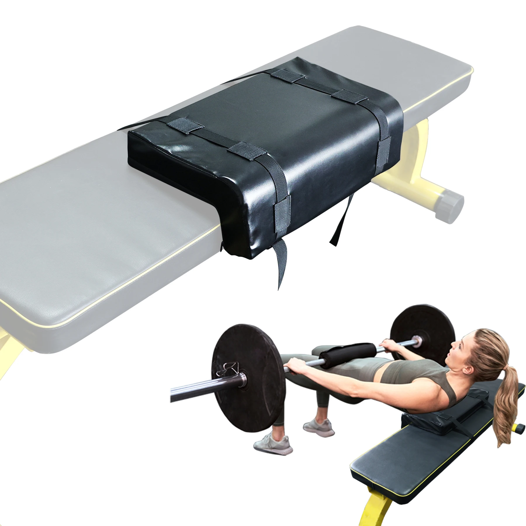 Hip Thrust back Pad for Back Shoulder Neck Support for Weight Lifting Hip Thrusts Bench Cushion Gym Equipment