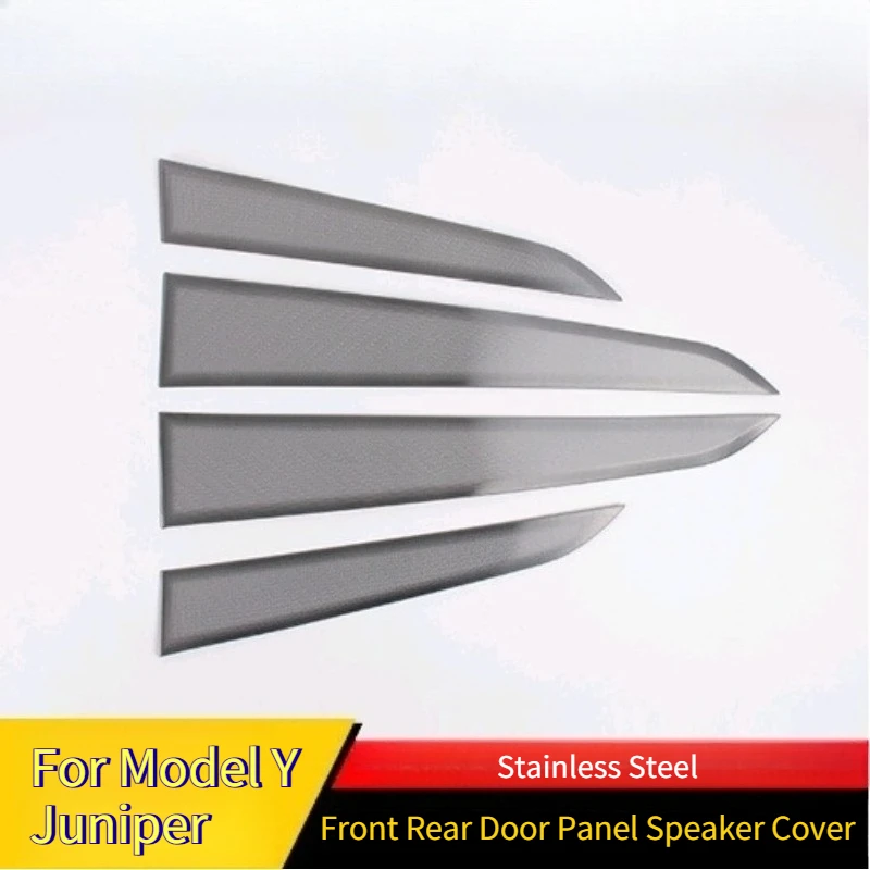 

Horn Covers for Tesla Model Y Juniper 2025 Front and Rear Door Panel Speaker Covers Decorative Cover Trim Stickers Accessories