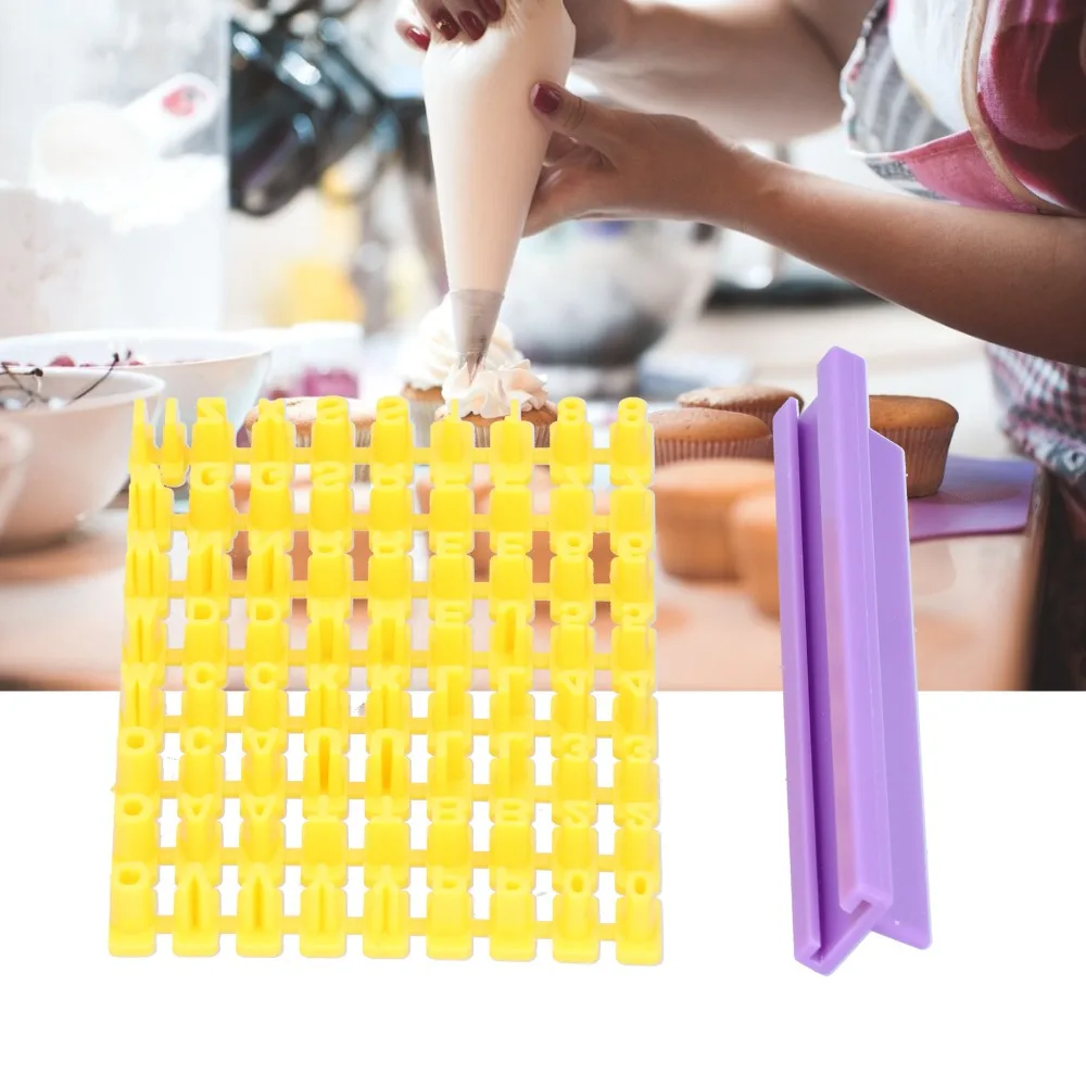 Raised Character Stamp Pieces Cookie Stamps Easy Demolding Claim Slotted Holder Letter Stamps Clear Texture Claim