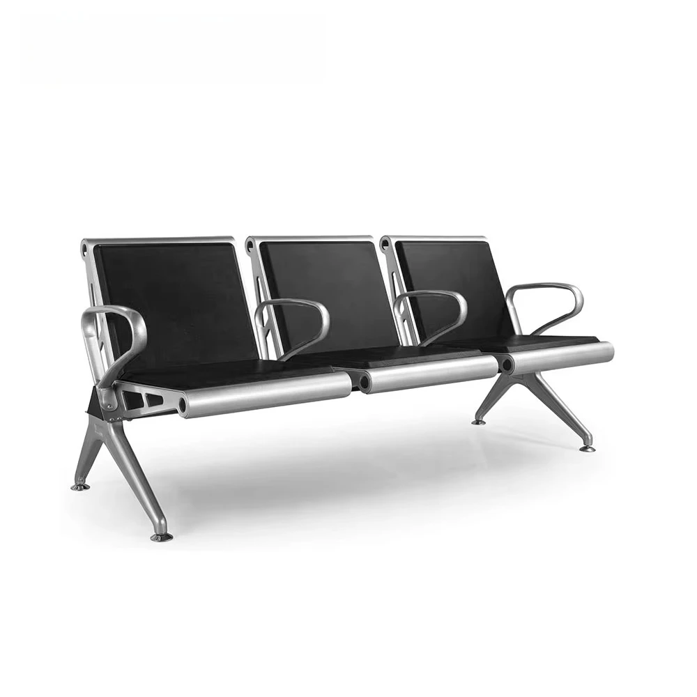 #Lounge Waiting Chair, Reception Chair, Willingness Waiting Chair, Scratch-resistant and Wear-resistant, with Leather Pads