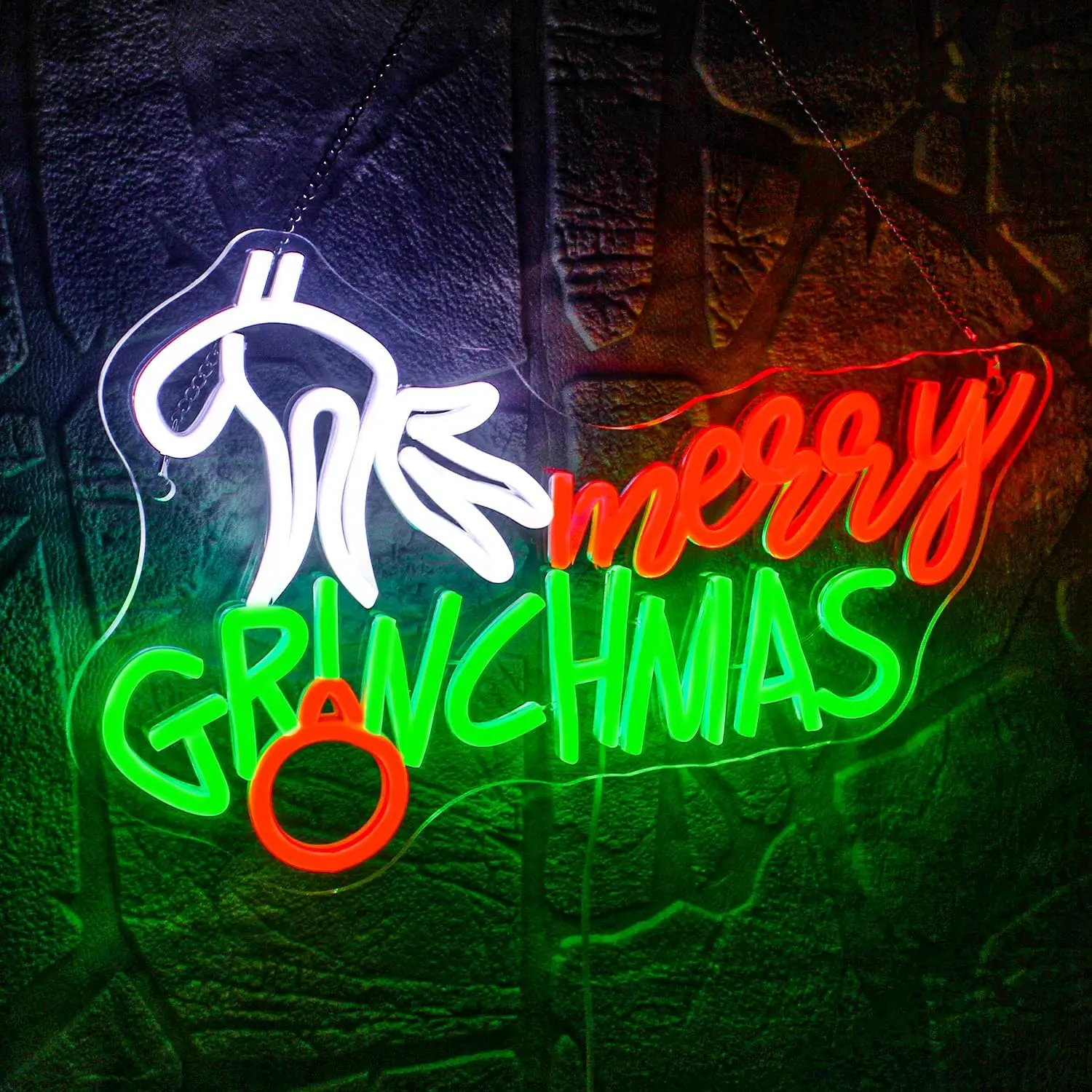 Merry Christmas Neon Sign USB Dimmable LED Neon Light for Christmas Party Backdrop Bedroom Window Bar Club Shop Home Decoration