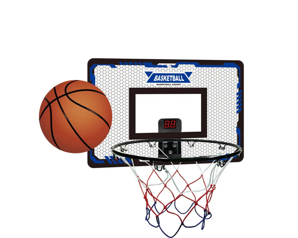 

2025 Customizable Logo Adjustable Height Outdoor Indoor Game Toy Youth Basketball Hoop Board With Counter for Kids