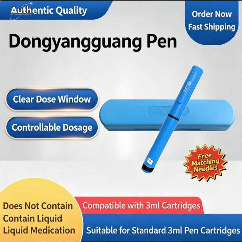 DYG Multi-Purpose Reusable Pen Injector–For Insulin & Peptide Injections, 3mL Cartridge Compatible, with Portable Carrying Case