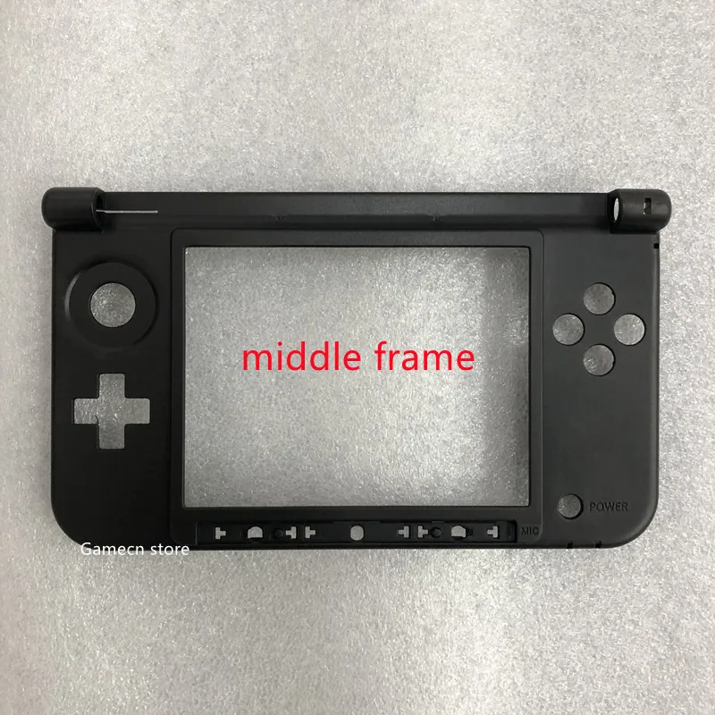 Sostituzione per 3DS XL per 3dsxl custodia shell Frame alloggiamento guscio bianco o nero telaio in plastica superiore medio o superiore