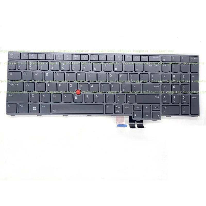 

P + новая внутренняя клавиатура с английской подсветкой, серая для ThinkPad P16 Gen 1, Gen 2