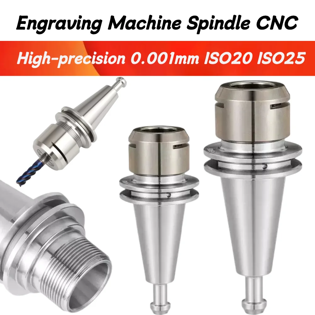 High-precision 0.001mm ISO20 ISO25ER Rust Proof Tool Holder Using ER16 ER20 ER25 ER32 SK10 Collet CNC Chuck CNC Engraving Mach